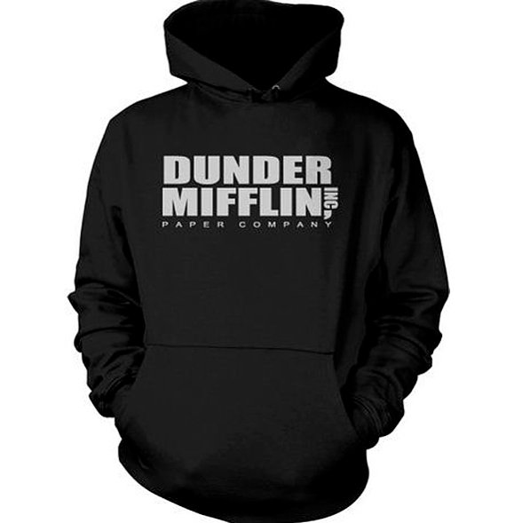 dunder mifflin sweatshirt grey