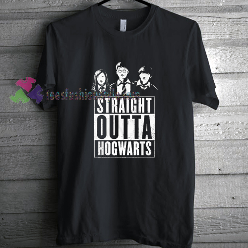 Harry Potter Straight Outta Hogwarts T-Shirt gift adult unisex custom