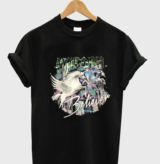 unicorn beliver tee Tshirt gift adult unisex custom clothing