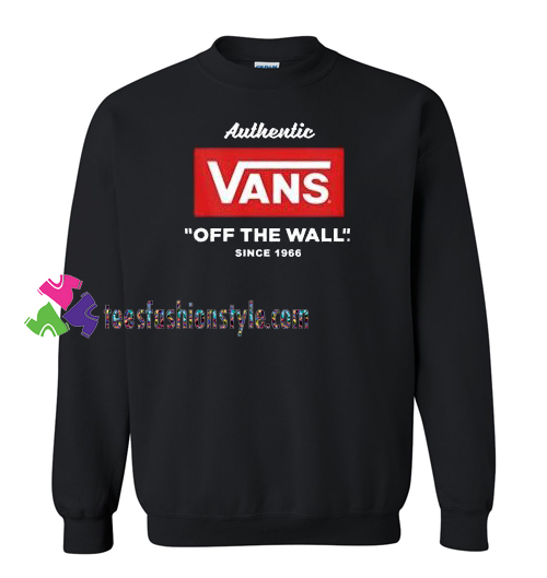 sweater vans off the wall